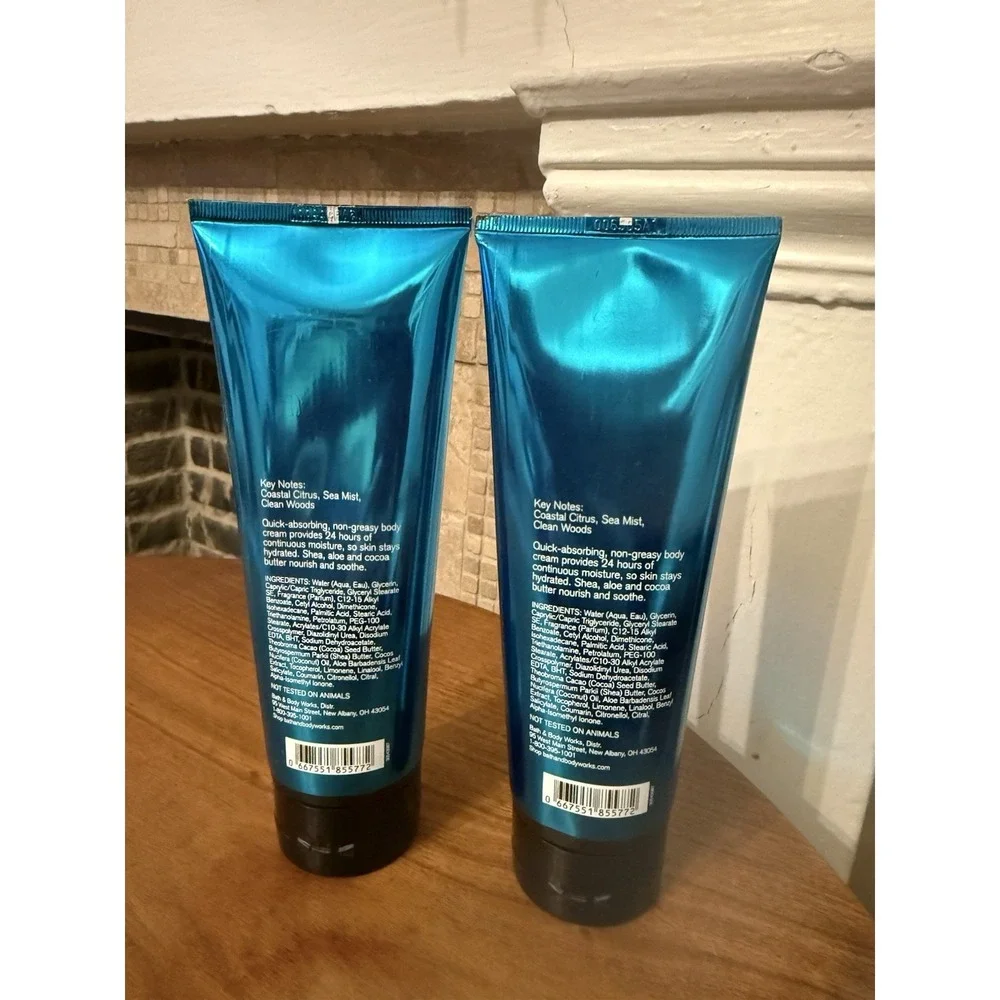 (2) BATH BODY WORKS‎ ATLANTIC MEN'S COLLECTION ULTRA SHEA CREAM 8 OZ LOTION